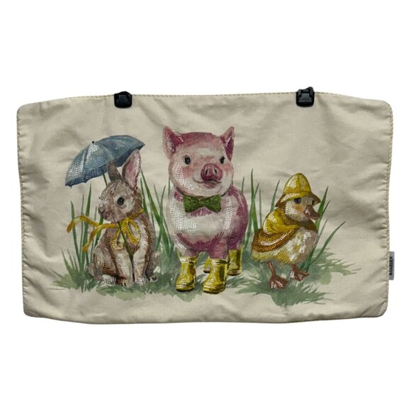 Home & Garden Decorative Pillow Cover Case With Bunny Pig Duck Rain Spring - Picture 1 of 16